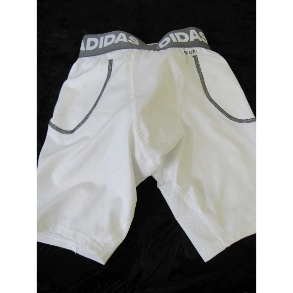 Adidas Youth Baseball‎ Sliding Shorts White/ with Cup Size Youth Small